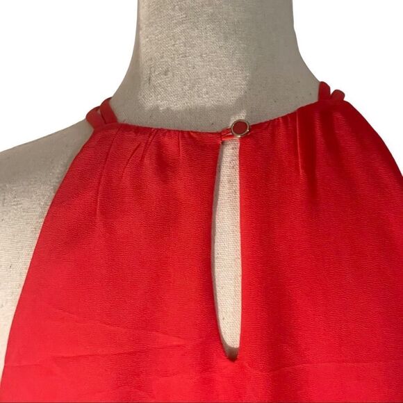 MONTEAU- Halter Tank Top, Pleated NeckLine, Double Straps, Size S - Picture 7 of 7